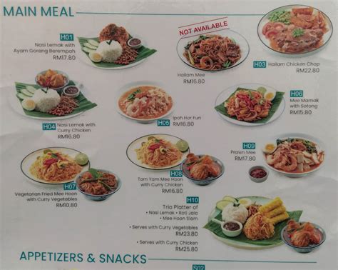 pavilion bukit jalil menu